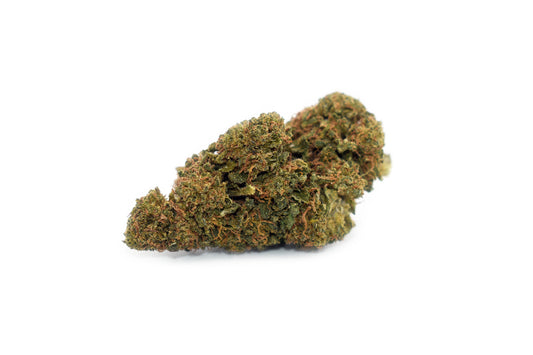 Detailed view of Sour Suver Haze CBD and Delta-8 THC flower, highlighting trichome-covered buds with vibrant green hues.