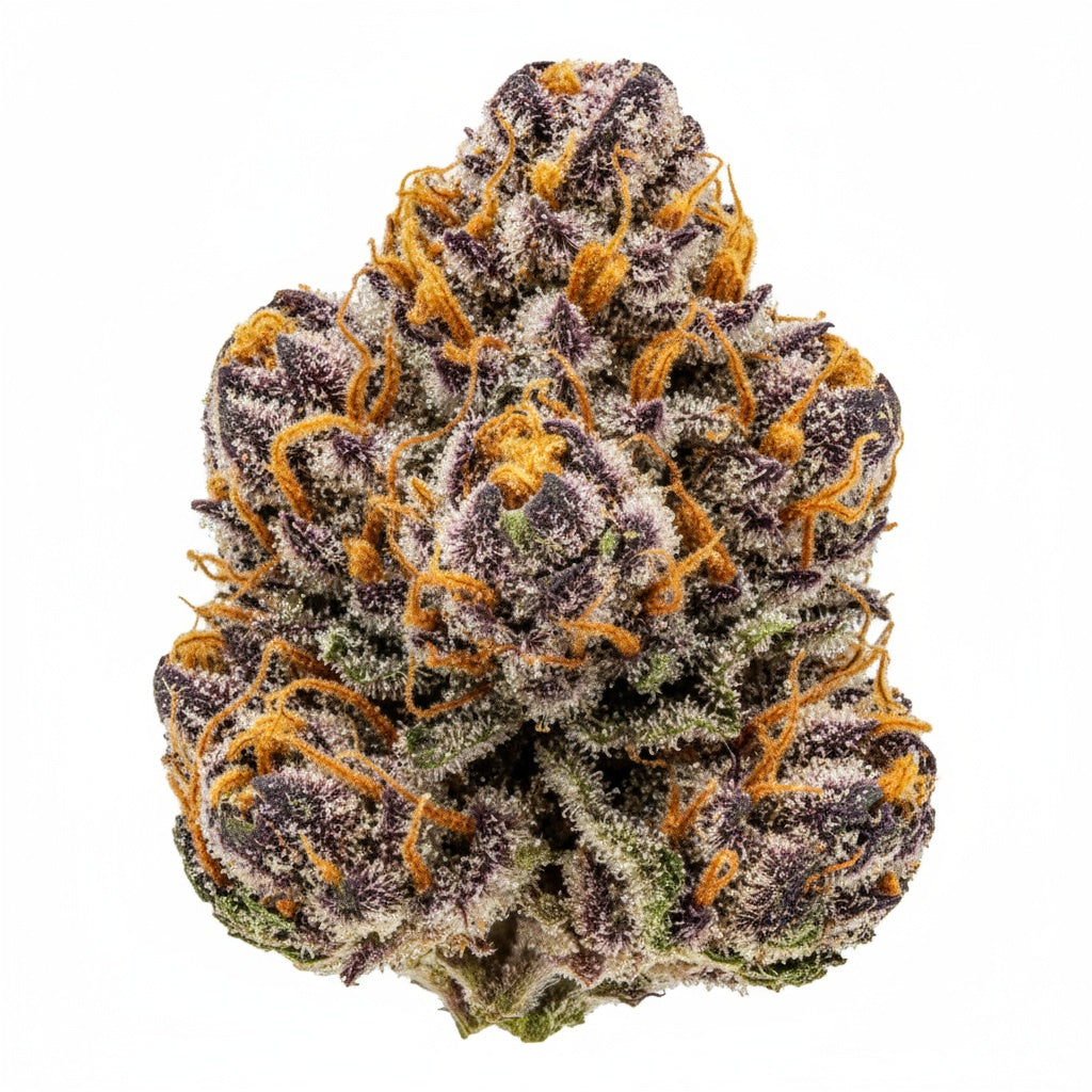 Candy Peaches THCA Hemp Flower Hurcann premium jar with strain label and logo