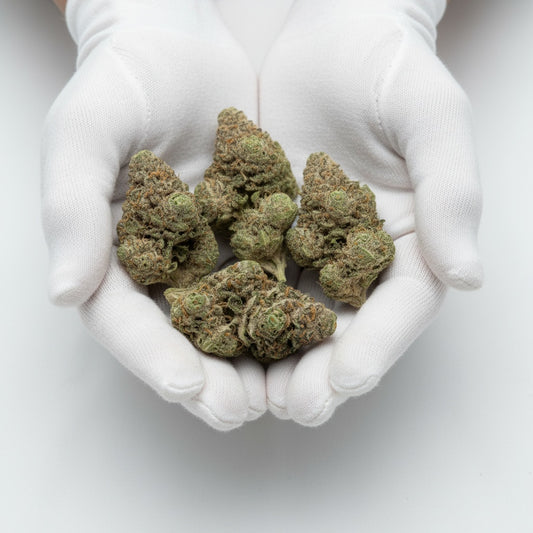 They appear sticky, resinous, and beautifully structured.