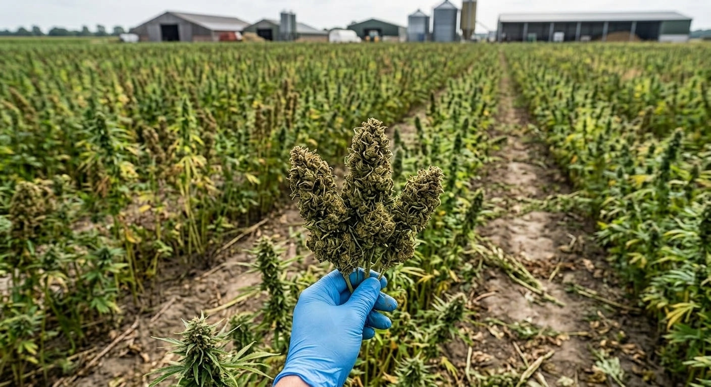 CBD Hemp Biomass — field