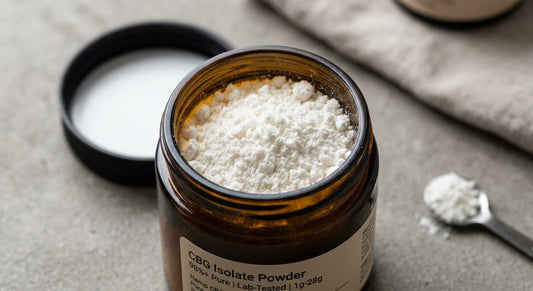 CBG Isolate Powder — 98%+ Pure | Lab-Tested | 1g – 28g — angle