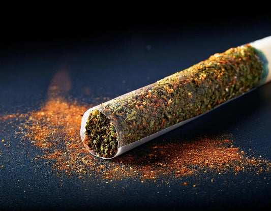 Caviar- pre roll joint, covered in hemp oil and kief 83655 | Hurcann