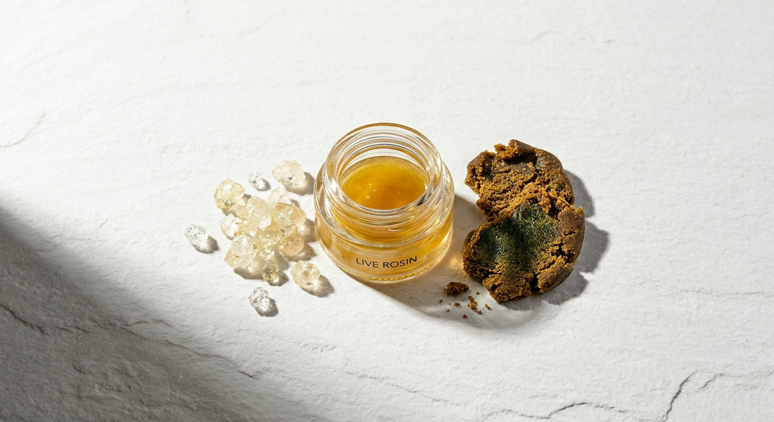 best THCA concentrates 2026 live rosin diamonds bubble hash flat lay Hurcann