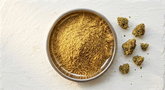 bulk CBD kief Europe golden hemp trichome powder wholesale stainless tray Hurcann