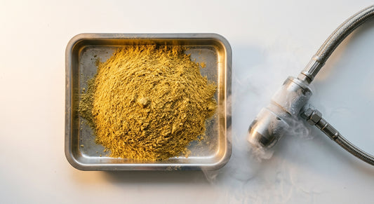 bulk liquid nitrogen used for cryogenic CBD hemp kief separation processing