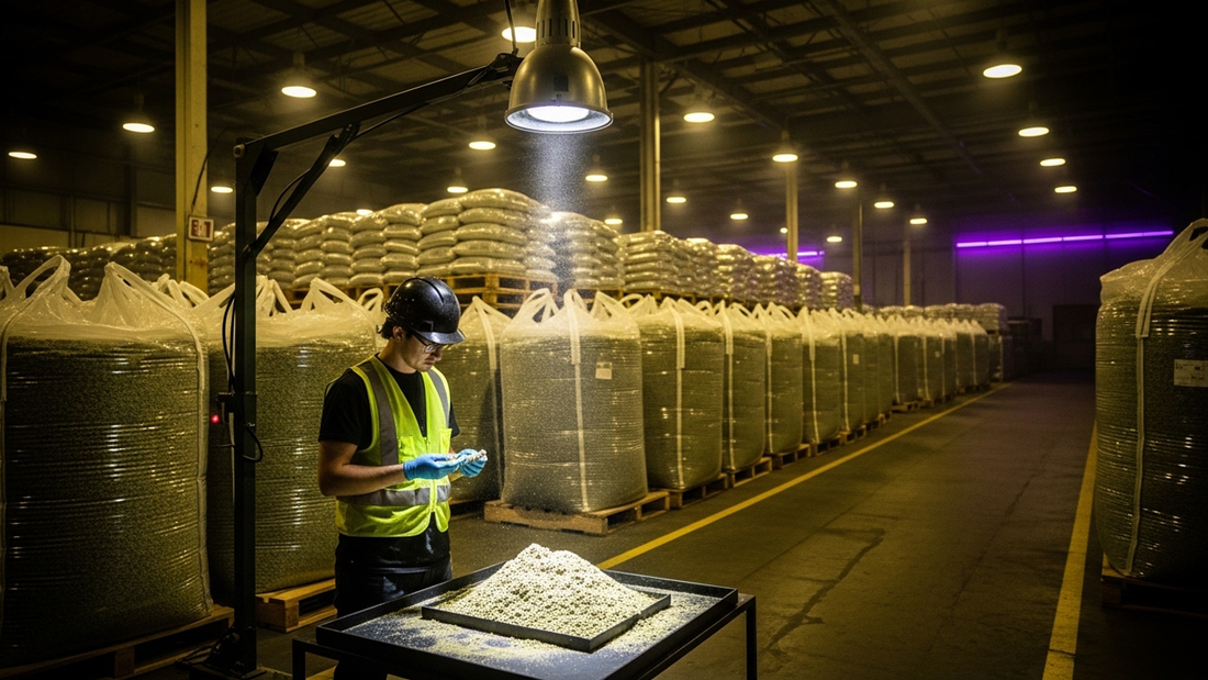 Bulk hemp kief wholesale warehouse representing European supplier sourcing and distribution