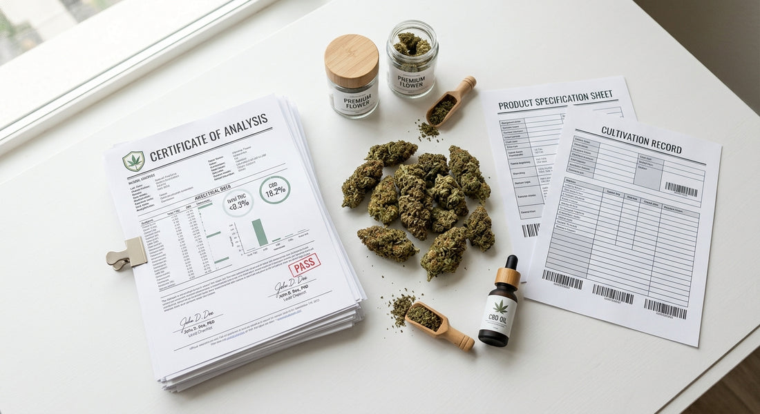 CBD distribution license requirements European country hemp flower buds with COA documents