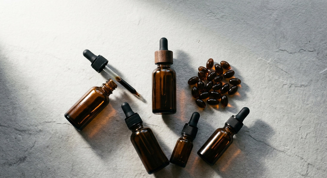 cbn shop buying guide 2026 premium cbn tinctures and softgels flat lay Hurcann