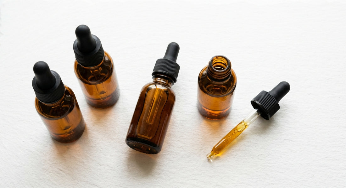 CBN sleep tincture bottles amber glass dropper golden hemp oil Hurcann