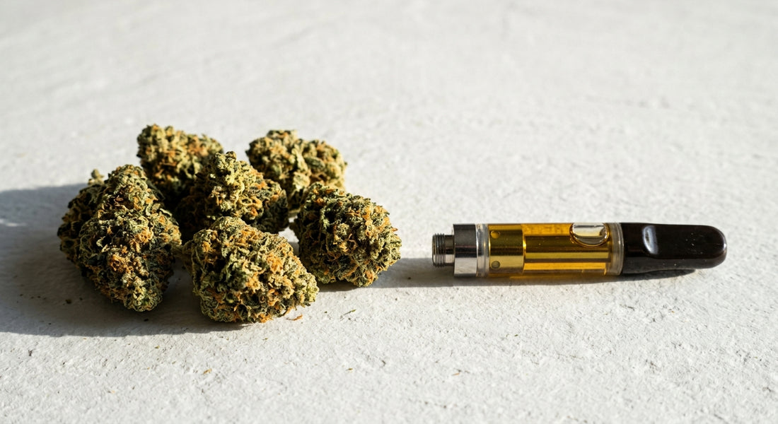 delta 8 THC vs THCA flower comparison side by side hemp products Hurcann