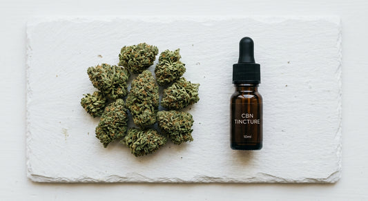 difference between cbn and cbg hemp flower and tincture side by side comparison