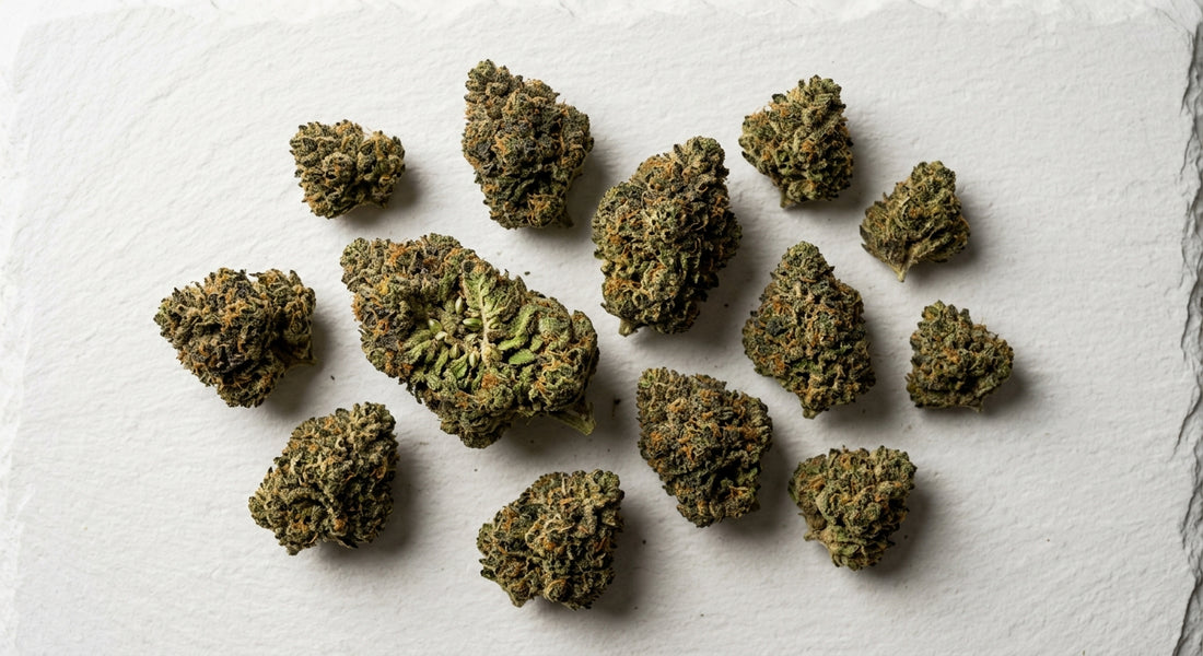 does smoking THCA get you stoned dense hemp flower buds flat lay Hurcann