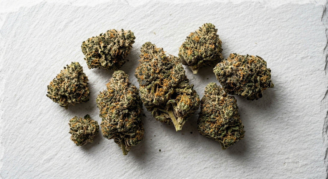 female hemp flower buds sinsemilla trichome-covered CBD THCA 2026 guide