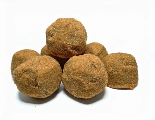 hash rocks, earthy yellow looking, very spherical in shape 83655 | Hurcann