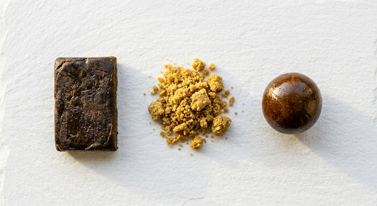 hemp hash wholesale UK varieties including bubble hash dry sift and temple ball CBD