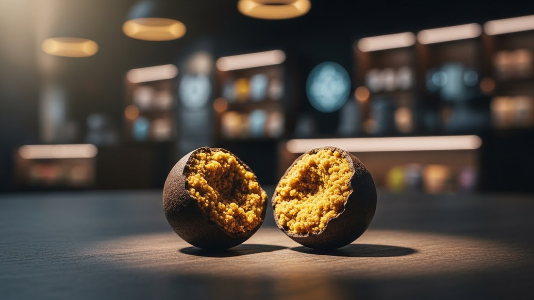 Authentic temple ball hash showing exterior and interior quality in real-world setting