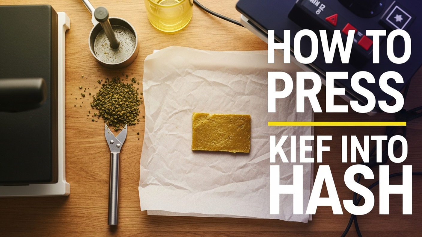 How to Press Kief Into Hash Using Heat and Pressure for Better Quality ...