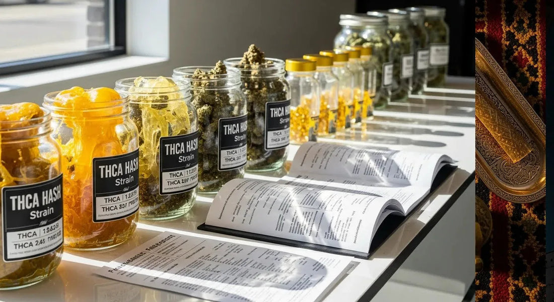 THCA hash rosin bulk in dispensary setting, showcasing premium quality, verified testing, and solventless extraction | Hurcann