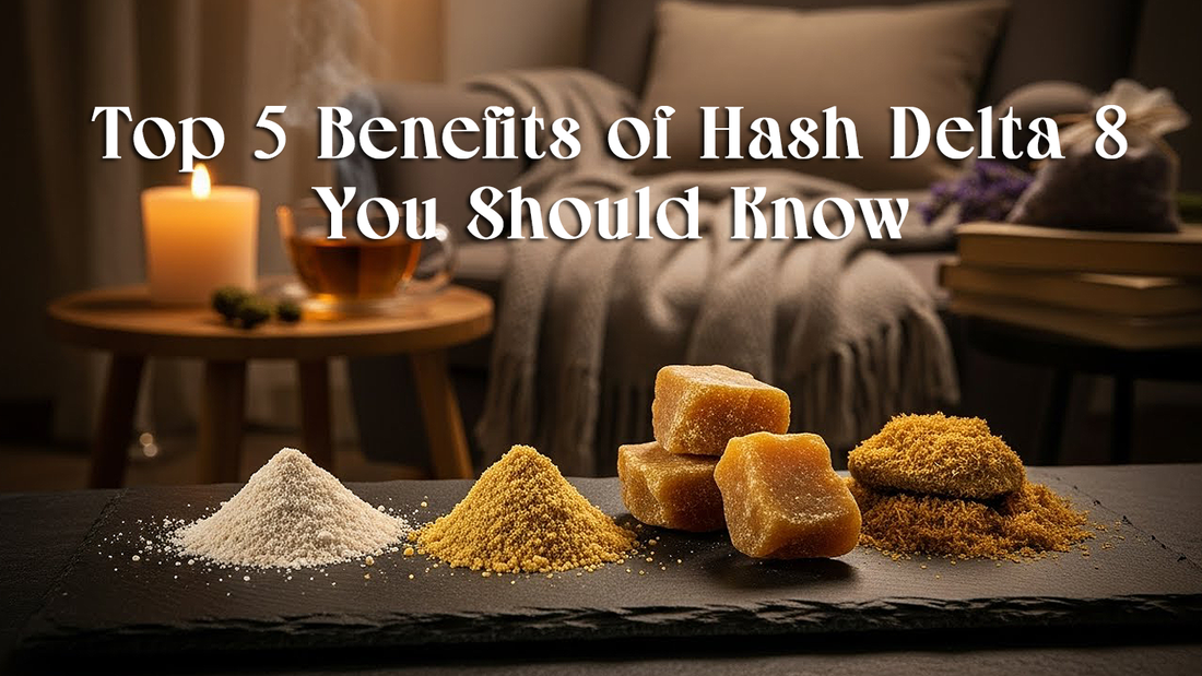 Hash delta 8 representing balance, relaxation, and modern hemp wellness