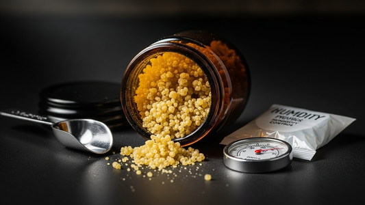 Premium THCA bubble hash preserved under ideal storage conditions