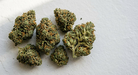 what does CBD weed look like dense frosty hemp flower buds Hurcann