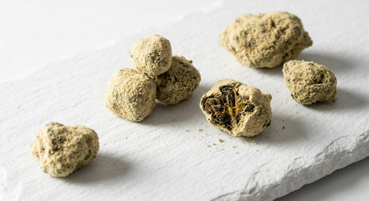 what is moon rock drug THCA hemp moon rocks coated in kief flat lay 2026