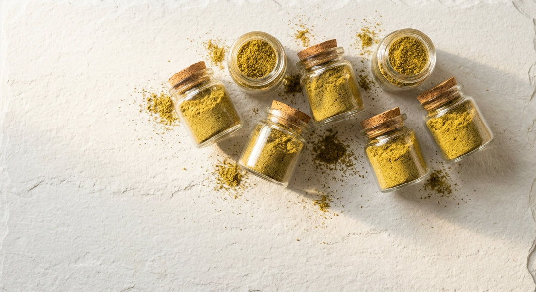white label hemp kief supplier europe golden CBD kief jars wholesale Hurcann