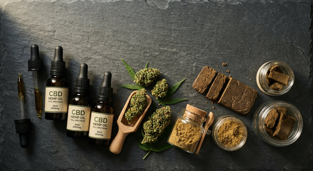 wholesale cbd products uk collection including oil flower hash kief bulk Hurcann