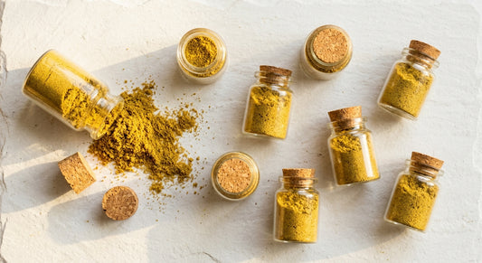 wholesale kief UK bulk golden CBD hemp kief powder in glass jars Hurcann