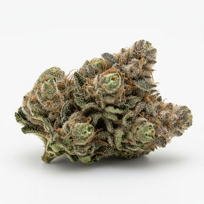 Afghani KushThCa Hemp lower- premium dense buds with rich green hues, top- shelf indica strain