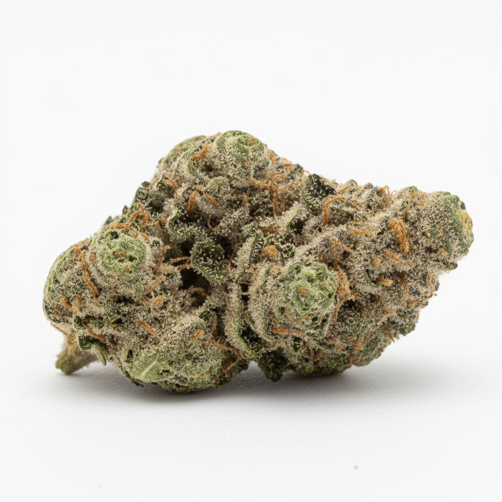 Jokerz buds are vibrant with shades of purple and green wrapped in a dense coat of trichomes