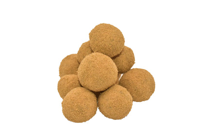 Hurcann THCa Hash Rocks featuring premium cannabis flower infused with potent THCa distillate and covered in a thick layer of kief for a smooth and powerful high.