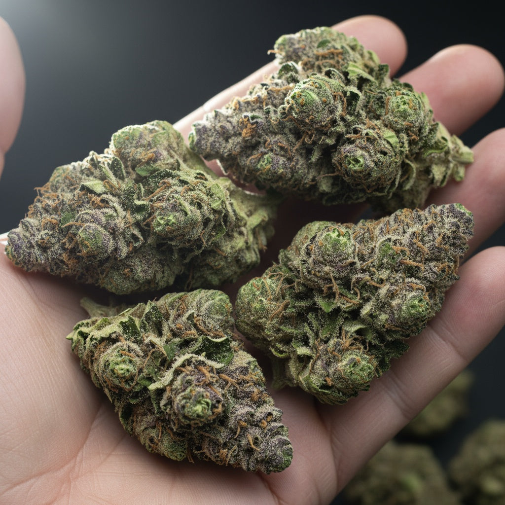 A candy-like inhale leads into tangy citrus and earthy cookie undertones. Smooth, flavorful, and long-lasting.
