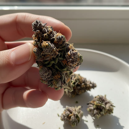 Grape Pie offers a dessert-like smoke — sweet grape and berry notes on the inhale, with a creamy, pastry-like finish on the exhale