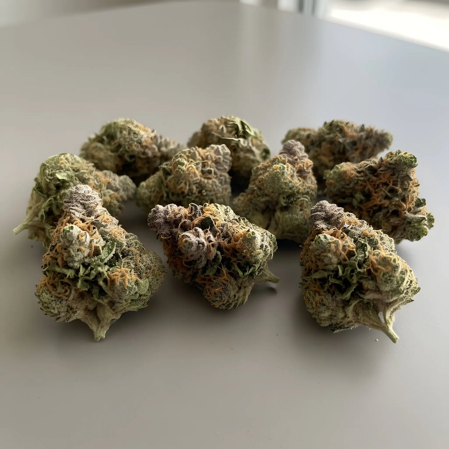 Lifestyle image of Vanilla Berry THCA hemp flower AA grade, a calming indica-dominant strain known for vanilla and berry aroma.