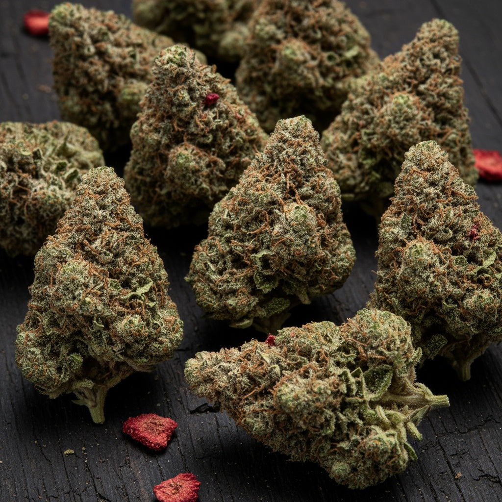 The inhale bursts with pure strawberry sweetness, while the exhale delivers a creamy, fruity finish. 