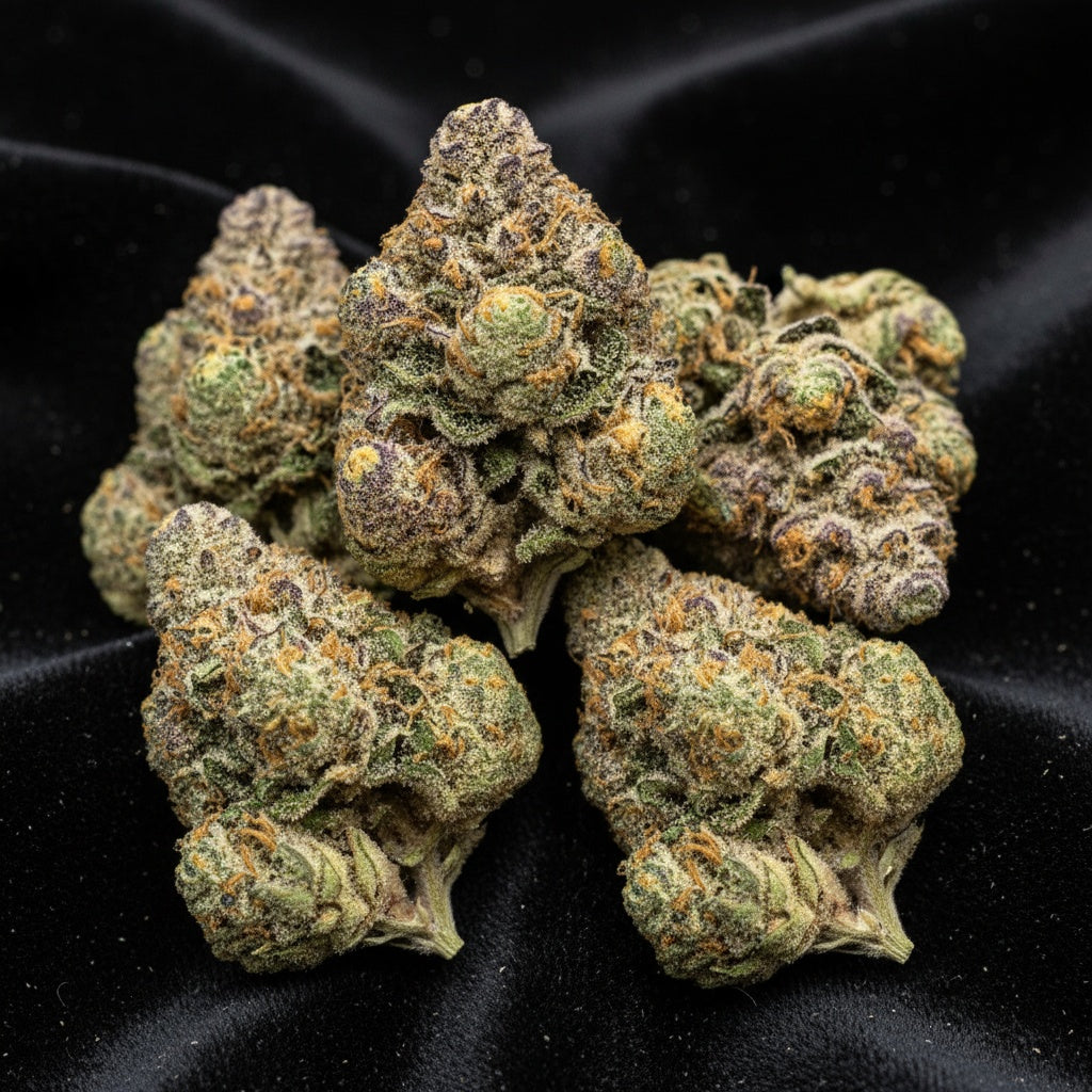 A smooth, euphoric hybrid offering mental clarity and gentle relaxation 
