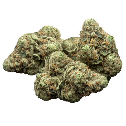 Lifestyle image of Zoap THCA hemp flower balanced hybrid AAA grade, showcasing vibrant colorful buds in a natural setting, known for euphoric creative effects and fruity candy aroma