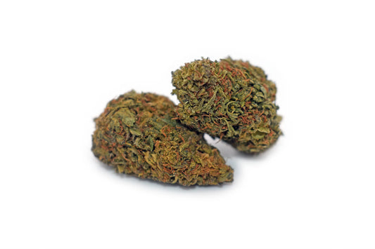 Maui Wowie Delta-8 infused flower – dense, sticky nugs covered in cannabinoid-rich trichomes for a flavorful and potent experience | Hurcann