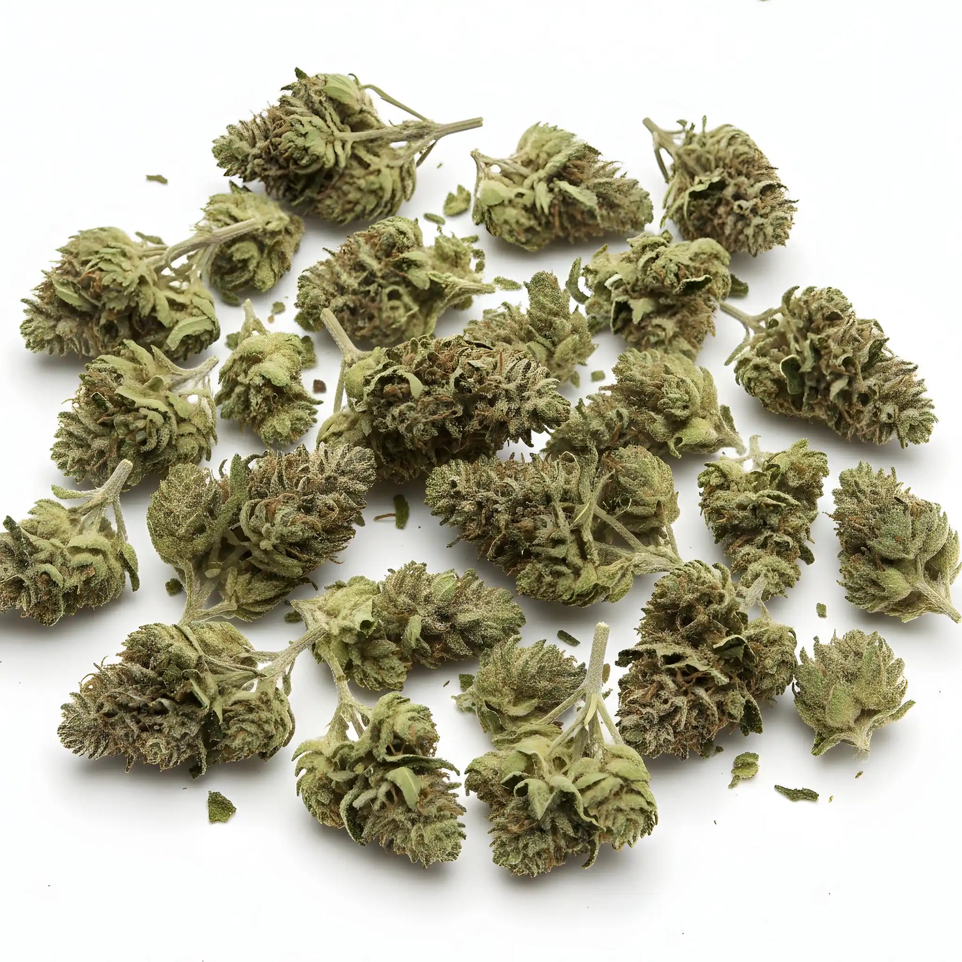 Main product photo of Lemon Love THCa hemp flower sativa AAA grade, showing vibrant yellow green buds with heavy trichome frost | Hurcann
