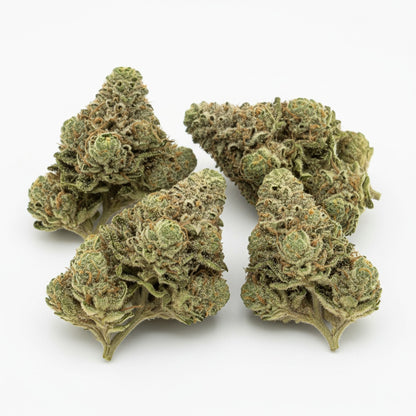  Its orange pistils weave through the surface