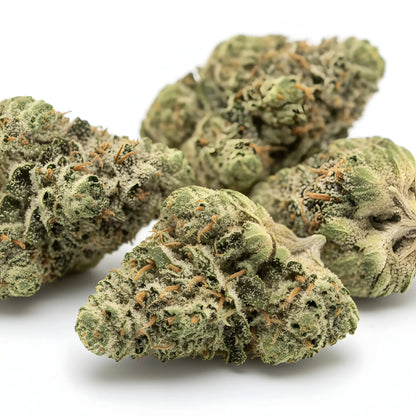 Main product photo of Cream Cake THCA hemp flower AA grade indica, featuring Ice Cream Cake x Wedding Cake genetics and thick trichome coverage | Hurcann