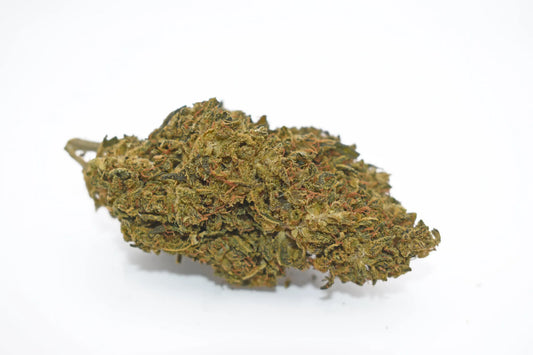 White Widow CBG + Delta-8 THC flower – premium hybrid hemp strain infused with potent Delta-8 for balanced relaxation and focus.