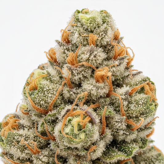 Each nug sparkles with sticky resin, giving it a vibrant, candy-like visual appeal.