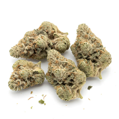 Close up zoom image of Mitten Cake Badder THCA flower AA grade, highlighting thick trichomes, sticky texture, and premium indoor cure | Hurcann