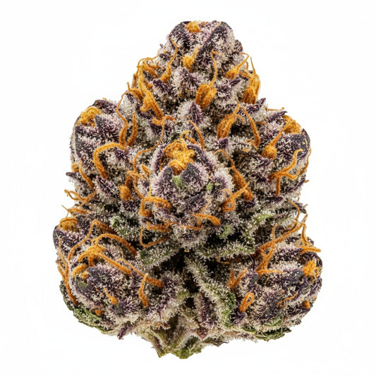 Candy Peaches THCA Hemp Flower Hurcann premium jar with strain label and logo