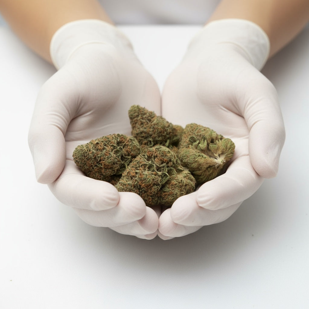 Its fluffy structure and resin-rich appearance reflect its high potency and freshness.