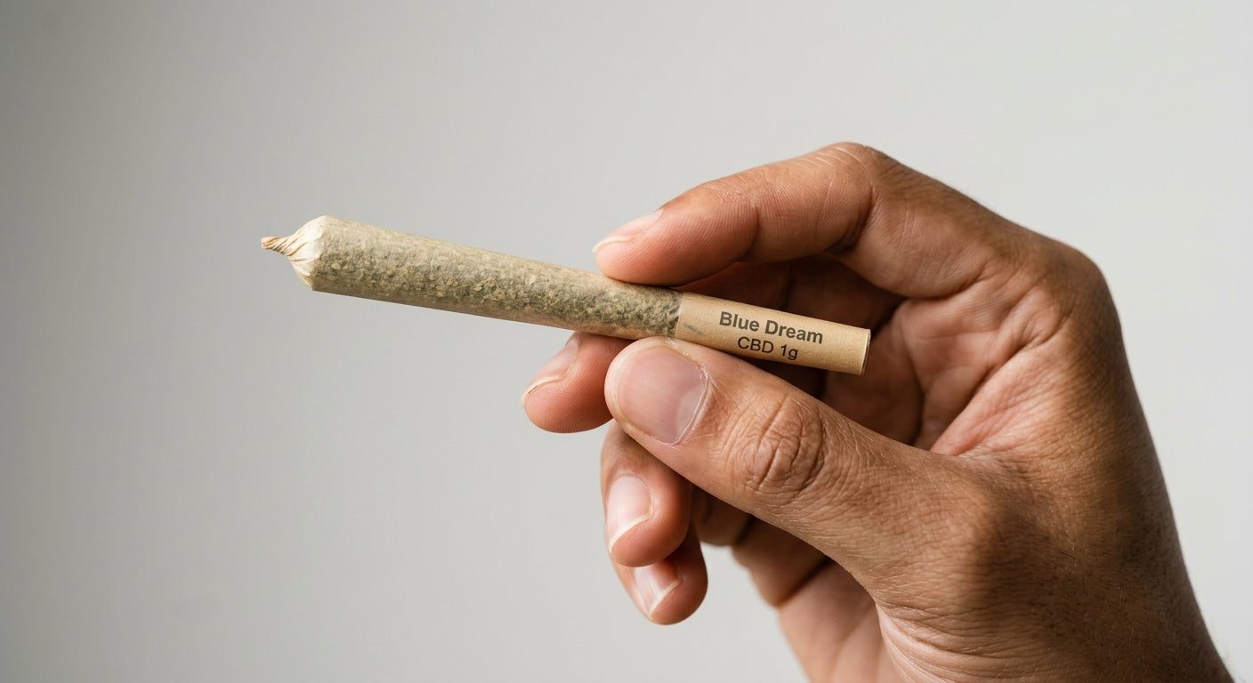 Blue Dream CBD Pre-Roll Joint — 1g | Hemp-Derived | Lab-Tested — inhand