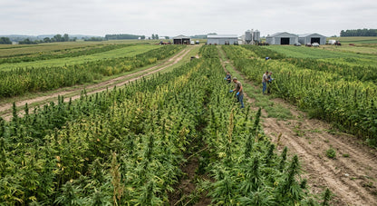 CBD Hemp Biomass — field