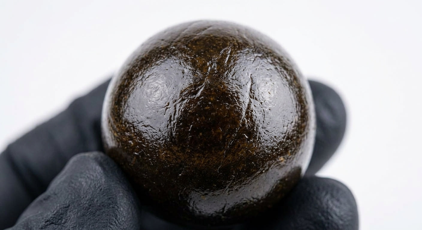 CBD Nepalese Temple Ball Hash — macro
